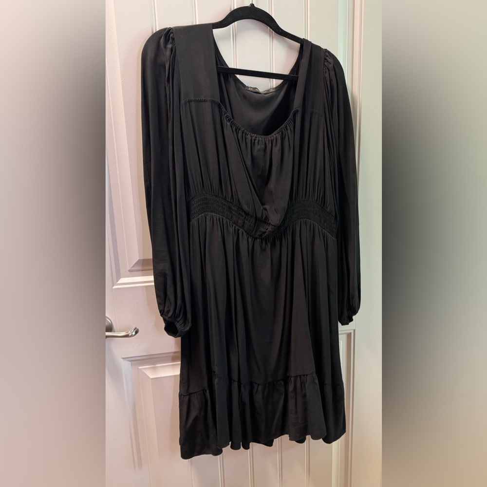 Sophisticated Black Long Sleeve Dress